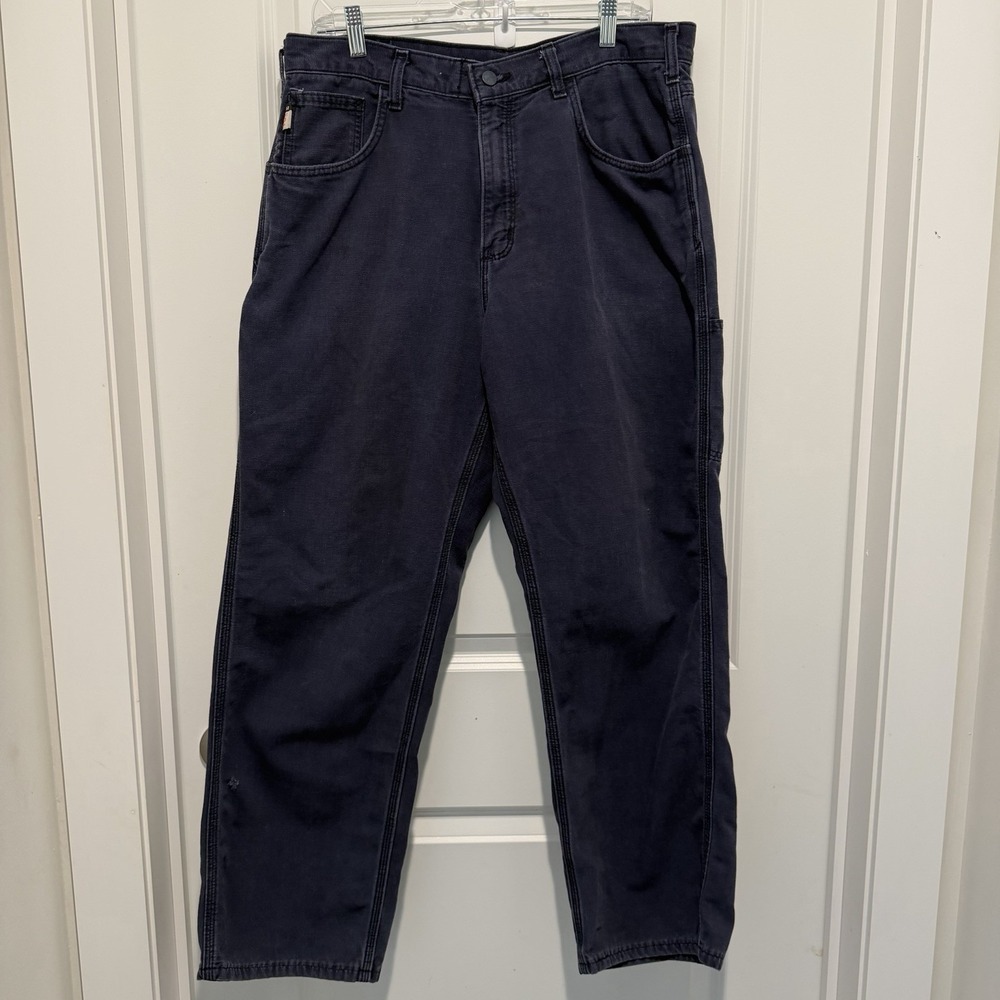 Carhartt Loose Fit Carpenter Pants Navy Blue‎ B159 NVY, Size 35x30